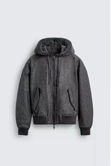 ZARA 리버서블 인조 가죽 봄버 자켓