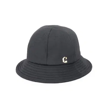블랙 버킷햇 C 자수 포함