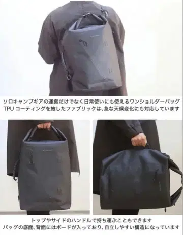 ANOVA 방수 원숄더백 블랙