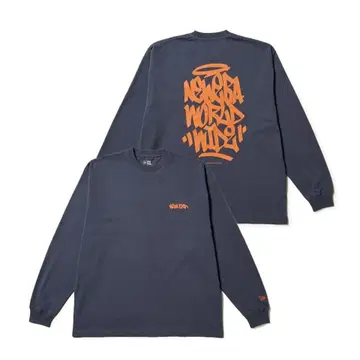 긴팔 오버사이즈 코튼 T셔츠 Tagging 슬레이트 그레이 M