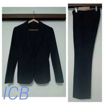 ICB 자켓&팬츠 수트 네이비 네이비 스트레치 클리닝 완료