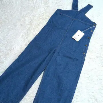 [ 새상품 ] 카렌테이지 오버롤 S 데님 살로펫 택 포함 미사용품