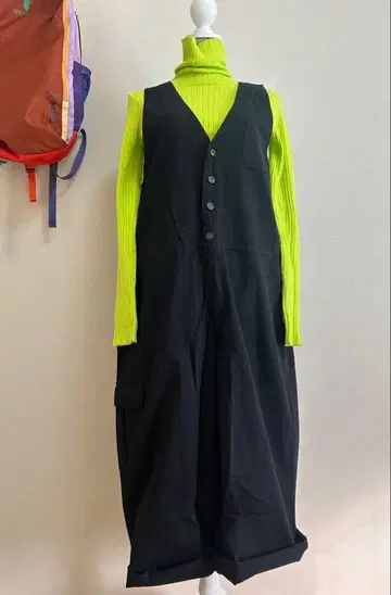 Lupilien 이지 살로펫 올인원 블랙 오버롤