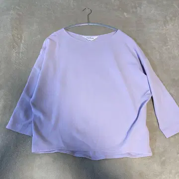 소쥬 코쿤 블라우스 팔부 소매 퍼플 M