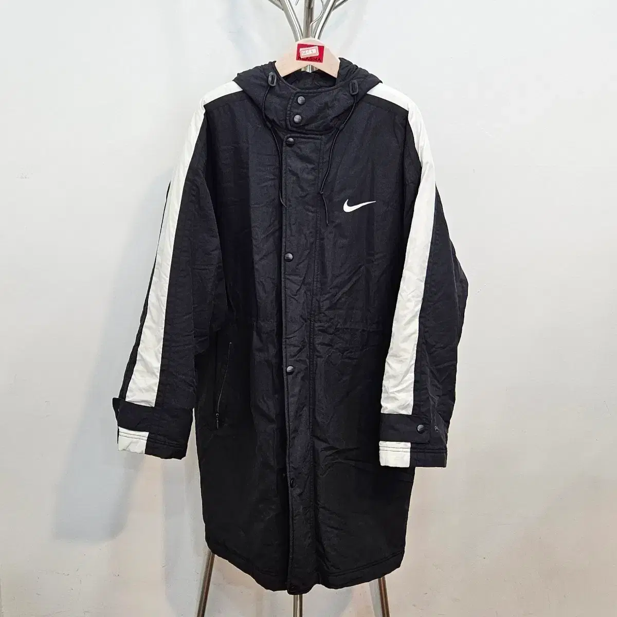 nike long bench coat
