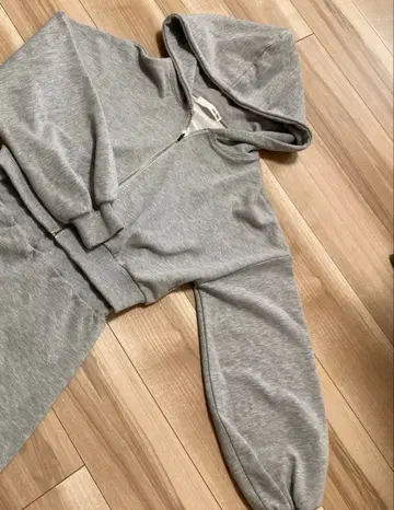 새상품급 로얄 파티 그레이 후드티 F