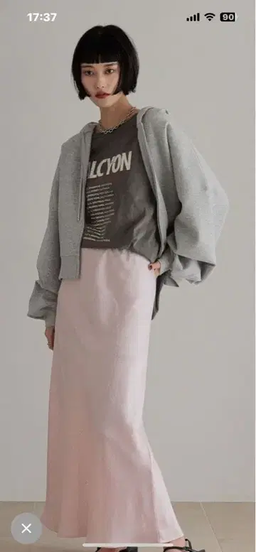 로리즈팜 숏 ZIP 후디