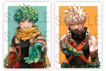 히로아카 바쿠고 미도리야 B2 리치 포스터 2점 세트