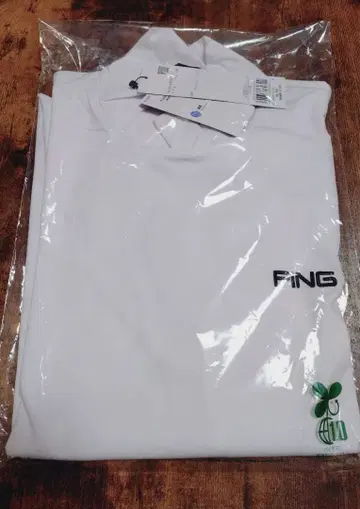 PING 긴팔 하이넥 셔츠 화이트 M