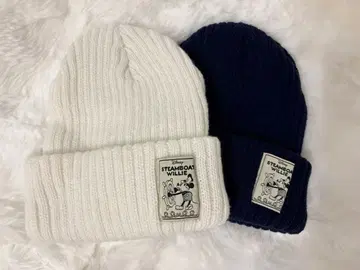 디즈니 스팀보트 윌리 니트 모자 2색 세트