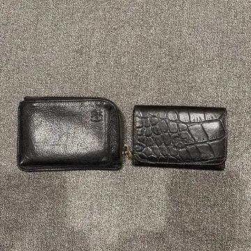 IL BISONTE 크로커다일 패턴 명함지갑 동전 지갑 코인 케이스