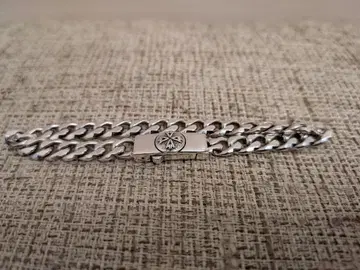 Emanuele Bicocchi 로고 팔찌 실버