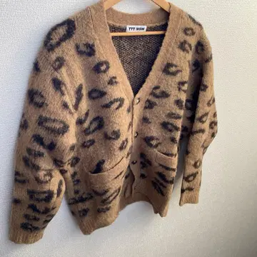 ttt_msw 20AW leopard mohair cardigan
