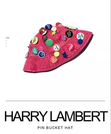 ZARA 50주년 한정판 해리 램버트 레어 모자 캔 배지 L