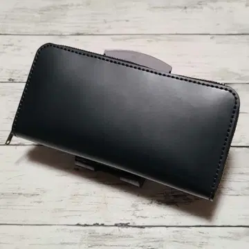 라운드 지퍼 장지갑 핸드메이드 가죽 공예 No.1341