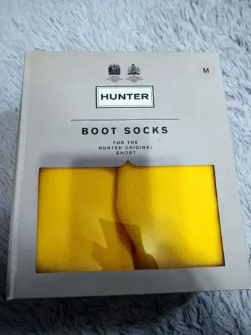 헌터 HUNTER 부츠 삭스 옐로우 컬러 여성용 M 새상품 미사용품 인기