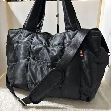 [ 미사용 새상품 ] Annekor 블랙 퀼팅 마더스(토트) 백