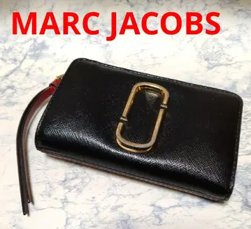 MARC JACOBS 마크제이콥스 이단 접이식 지갑 블랙 빨간색