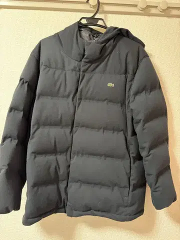 Lacoste 후드 부착 다운 자켓