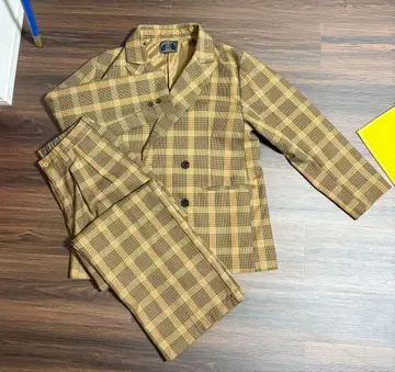 PRIVATE IVY 체크 무늬 팬츠 셋업 프리 사이즈