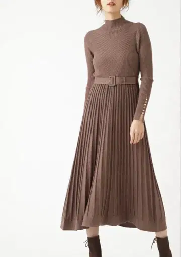 질 스튜어트 브라운 니트 원피스