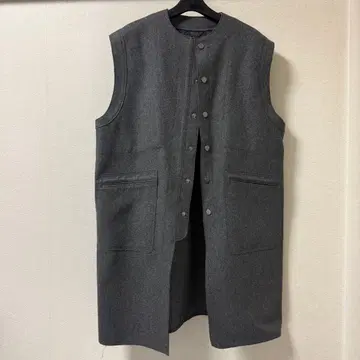 BACCA 더블 크로스 헤비 멜톤 미들 베스트 (지레) 그레이