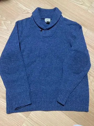 llbean 헨리넥 울 100% 니트 색상 네이비 원단 두께:도톰