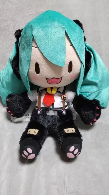 하츠네 미쿠 후와푸치 LL 봉제 인형 냥코