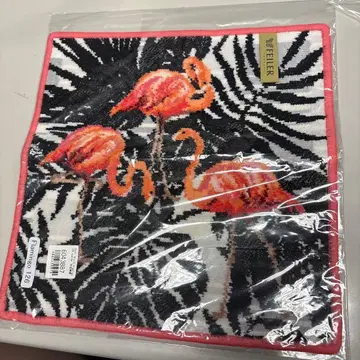 FEILER 플라밍고 제브라 패턴 손수건