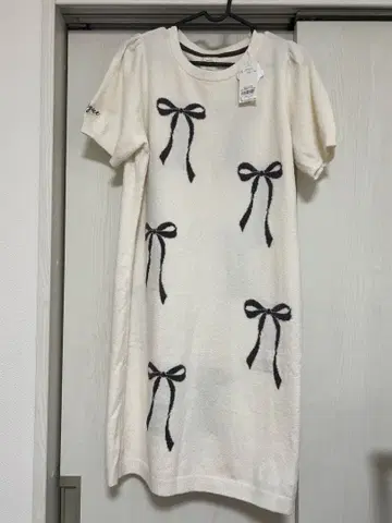 토끼 온라인 한정판 젤라또피케 리본 자카드 원피스