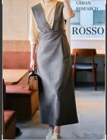 [ 새상품 ] 어반리서치 로쏘 2WAY 점퍼 원피스 스커트 카키