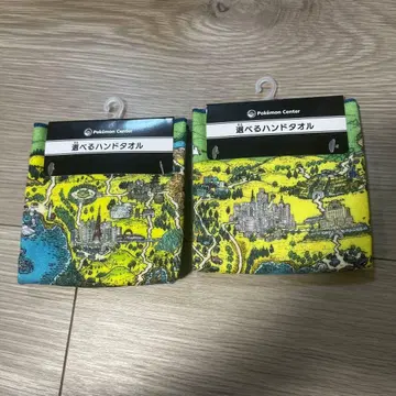 포켓몬 센터 한정판 금은 25주년 선택형 핸드 타월 칸토 조토