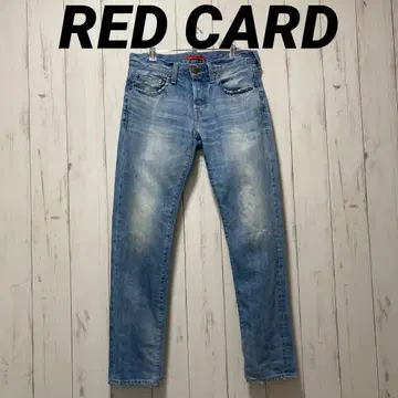 RED CARD 레드카드 데님 팬츠 데미지 가공