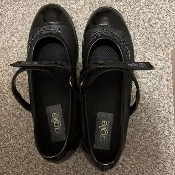 루코라인 소가죽 에나멜 신발 24cm