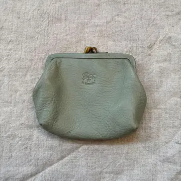 일비종떼 IL BISONTE 한정 컬러 블루 그레이 가마구치 코인 케이스