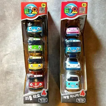 한국 치비코 바스타요 2세트 TAYO 타요 자동차 미니카