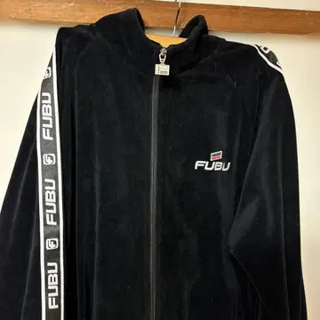 FUBU 벨로아 세트 블랙 셋업 벨로아 원단