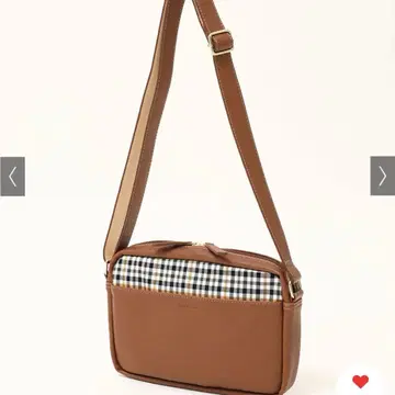 크로커다일 타탄 숄더 브라운