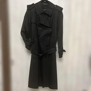 피에르 가르뎅 블랙 트렌치코트