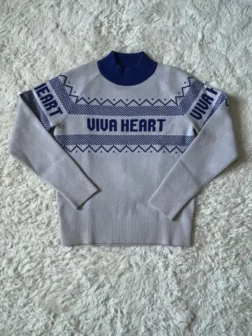 VIVA HEART 스웨터 40 그레이 네이비
