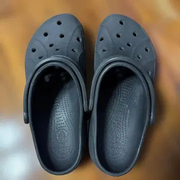 Crocs 블랙 클로그 샌들 28