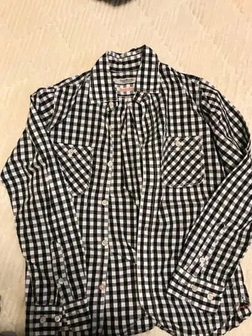 OMNIGOD 체크 무늬 긴팔 셔츠