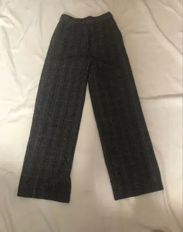 프로필 필독 EMODA 에모다 체크 무늬 와이드 팬츠 그레이 트위드