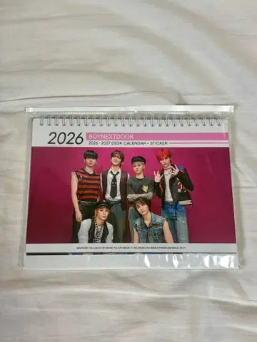 [ 미개봉 새상품 ] BOYNEXTDOOR 2026-2027 데스크 달력