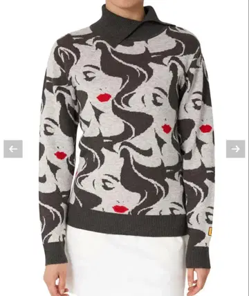 [시착만 한 새상품] 여성용 스웨터 Mona/모나 믹스 그레이