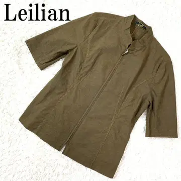 Leilian 레리안 셔츠 자켓 브라운 9 B434