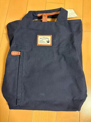 SM2 네이비 캔버스 백팩 백