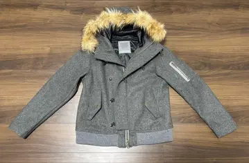 그레이 울 더블 브레스트 자켓