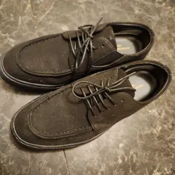 GREEN LABEL RELAXING 블랙 레이스업 슈즈