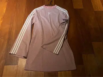 adidas 핑크 라메 원피스 S